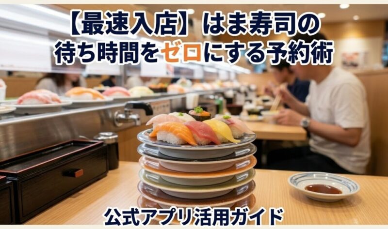 はま寿司 順番待ち予約 日時指定予約 待ち時間