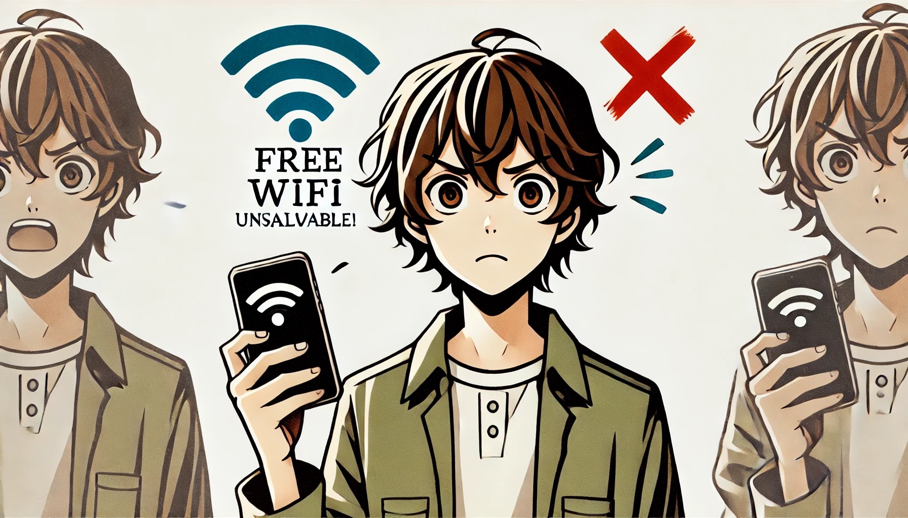 free WiFiが使えないイメージ