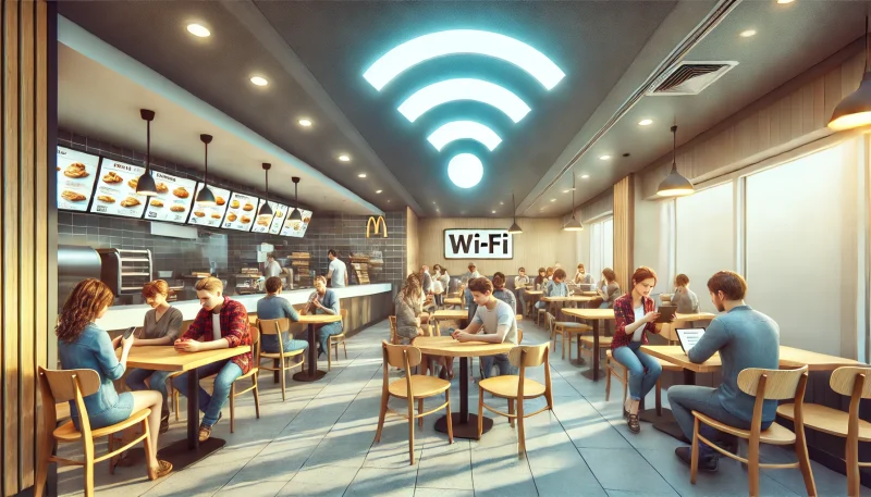 マクドナルドにWifiはある？